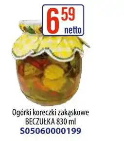 AT Ogórki koreczki zakąskowe BECZUŁKA oferta