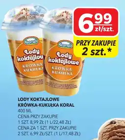 Top Market Lody Koktajlowe Krówka-Kukułka Koral oferta
