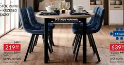 Abra Stół Rund + Krzesło Enzo oferta