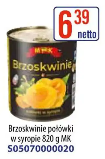 AT Brzoskwinie połówki w syropie MK oferta