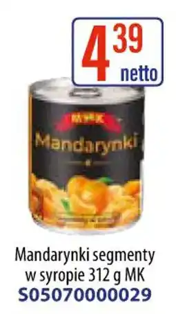AT Mandarynki segmenty w syropie 312 g MK oferta