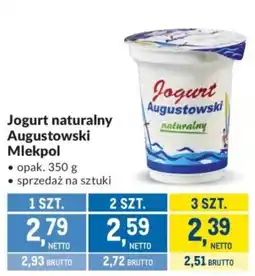 Makro Jogurt naturalny Augustowski oferta
