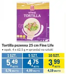 Makro Tortilla pszenna 25 cm Fine Life oferta
