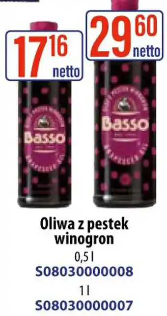 AT Oliwa z pestek winogron Basso oferta