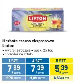 Makro Herbata czarna ekspressowa Lipton oferta