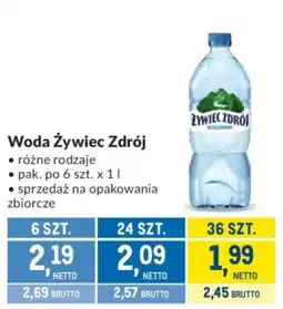Makro Woda Żywiec Zdrój oferta
