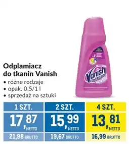 Makro Odplamiacz do tkanin Vanish oferta