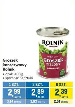 Makro Groszek ZIELONY Rolnik oferta