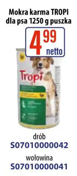 AT Mokra karma TROPI dla psa oferta