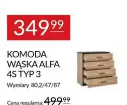 Abra Komoda Wąska Alfa 4S Typ 3 oferta