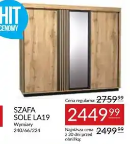 Abra SZAFĄ SOLE LA19 oferta