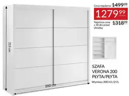 Abra SZAFА VERONA 200 PŁYTA/PŁYTA oferta
