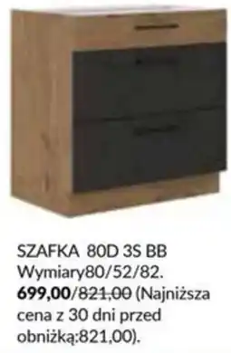 Abra SZAFKA 80D 3S BB oferta
