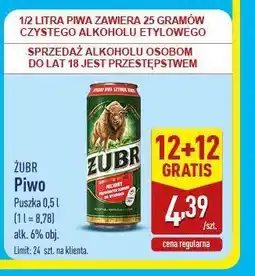 ALDI Żubr Piwo oferta