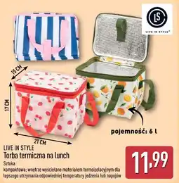 ALDI LIVE IN STYLE Torba termiczna na lunch oferta