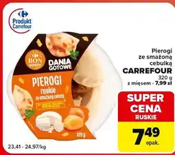Globi Pierogi z mięsem ze smażoną cebulką Carrefour Bon Appetit! oferta