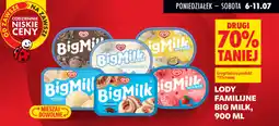 Biedronka Lody familijne Big Milk oferta