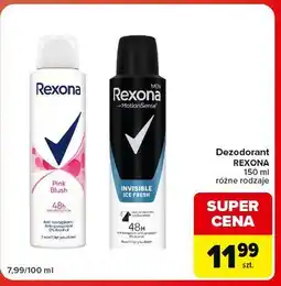 Carrefour Market Antyperspirant ice fresh Rexona Men Invisible oferta