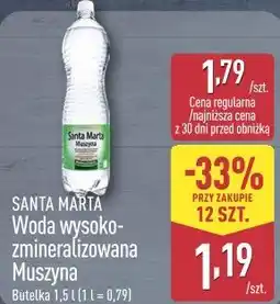 ALDI SANTA MARTA Woda wysoko-zmineralizowana Muszyna oferta