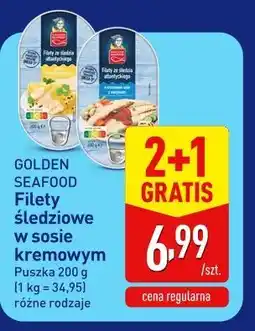 ALDI GOLDEN SEAFOOD Filety śledziowe w sosie kremowym oferta