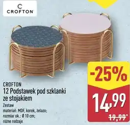 ALDI Crofton 12 Podstawek pod szklanki ze stojakiem oferta