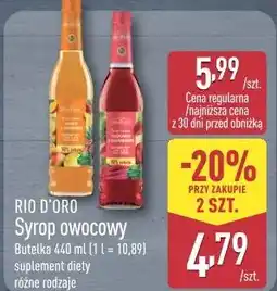 ALDI RIO D'ORO Syrop owocowy oferta
