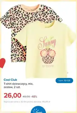 Smyk T-shirt dziewczęcy Cool Club 2-pak oferta