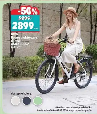 Biedronka Rower elektryczny Bikfun oferta
