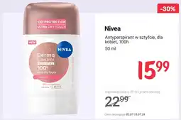 Rossmann Antyperspirant w sztyfcie dla kobiet Nivea Derma Control Clinical oferta