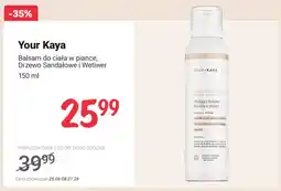 Rossmann Balsam do ciała w piance Drzewo Sandałowe i Wetiwer Your Kaya oferta