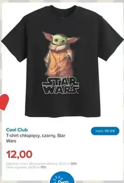 Smyk T-shirt chłopięcy czarny Star Wars Cool Club oferta