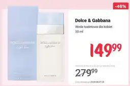 Rossmann Woda toaletowa dla kobiet Dolce & Gabbana oferta