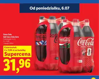 Lidl Napój gazowany Coca-Cola Zero 4-pak oferta