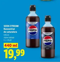 Lidl Koncentrat do saturatora Soda Stream Pepsi Zero Cukru oferta