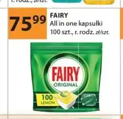 Drogerie Laboo Kapsułki do zmywarki Fairy All in One oferta