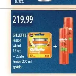 Drogerie Laboo Zestaw wkłady do maszyki Gillette Fusion 12 sztuk + 2 żele do golenia Fusion 200 ml oferta