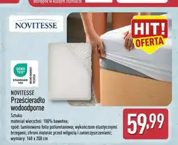 ALDI Prześcieradło wodoodporne NOVITESSE 160x200 cm oferta