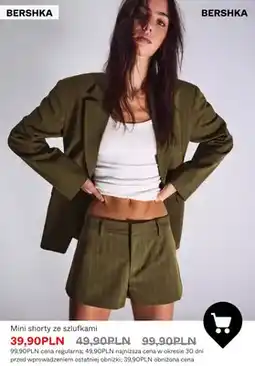 Bershka Shorty damskie Bershka mini ze szlufkami oferta