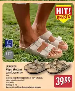 ALDI Klapki skórzane damskie UP2FASHION oferta