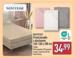 ALDI Prześcieradło z elastanem Novitesse 140-160x200 cm oferta