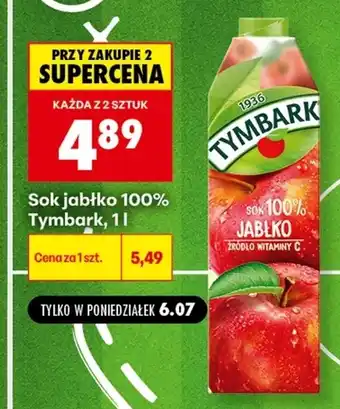 Biedronka Sok Tymbark oferta