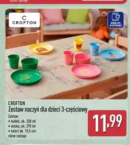 ALDI Zestaw naczyń dla dzieci 3-częściowy Crofton oferta