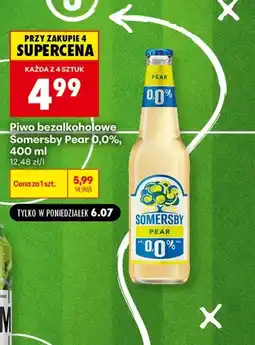 Biedronka Piwo bezalkoholowe Somersby oferta