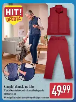 ALDI Komplet damski na lato kamizelka i spodnie oferta
