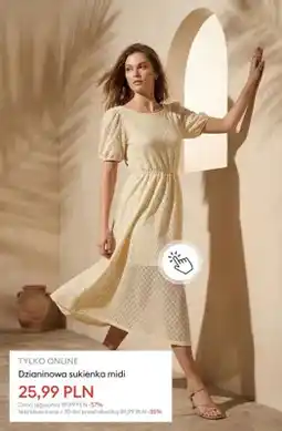 Sinsay Sukienka dzianinowa midi oferta