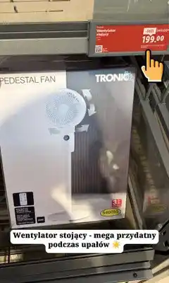 Lidl Wentylator stojący Tronic 20W oferta