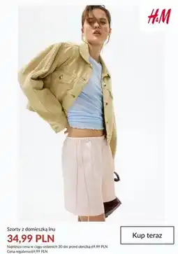 H&M Szorty z domieszką lnu H&M oferta