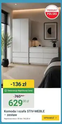 ERLI Zestaw komoda + szafa STIV-MEBLE oferta