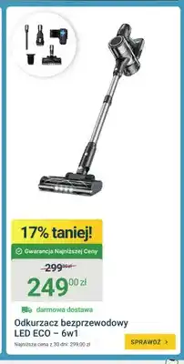 ERLI Odkurzacz bezprzewodowy LED ECO 6w1 oferta