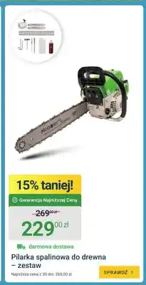 ERLI Pilarka spalinowa do drewna – zestaw oferta